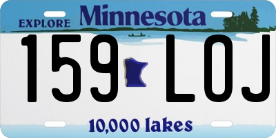 MN license plate 159LOJ