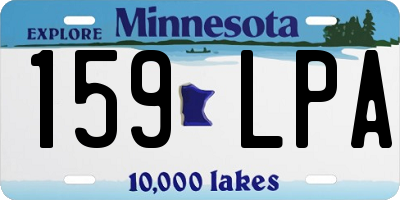 MN license plate 159LPA