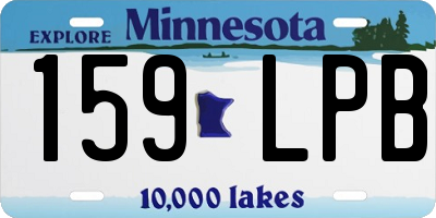MN license plate 159LPB