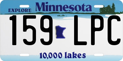 MN license plate 159LPC