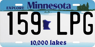 MN license plate 159LPG