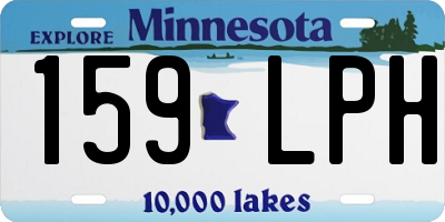 MN license plate 159LPH