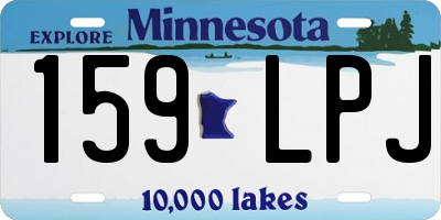 MN license plate 159LPJ