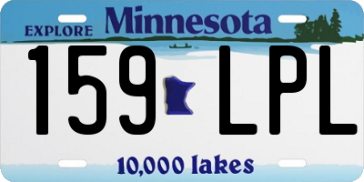 MN license plate 159LPL
