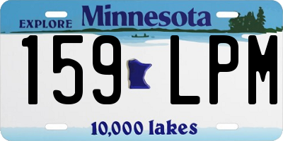 MN license plate 159LPM