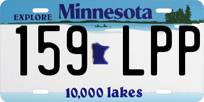 MN license plate 159LPP