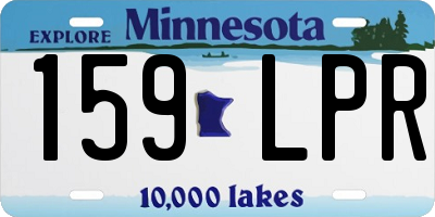 MN license plate 159LPR