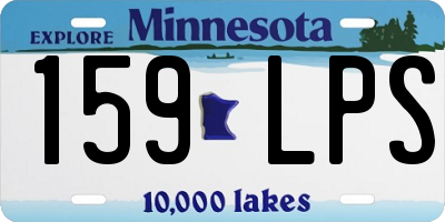 MN license plate 159LPS
