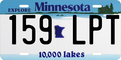 MN license plate 159LPT