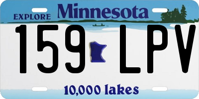 MN license plate 159LPV