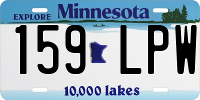MN license plate 159LPW