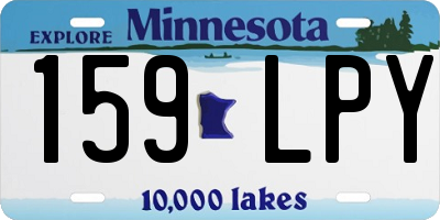 MN license plate 159LPY