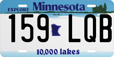 MN license plate 159LQB