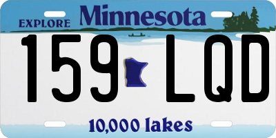 MN license plate 159LQD