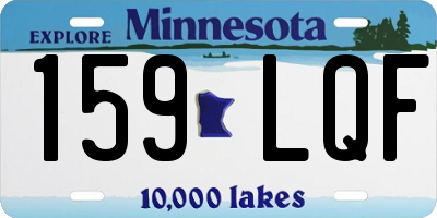 MN license plate 159LQF