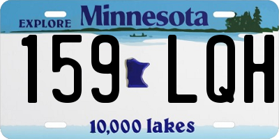 MN license plate 159LQH