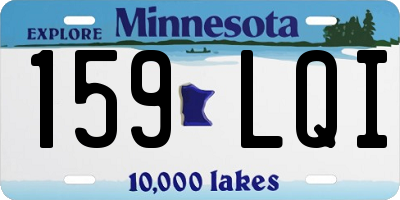 MN license plate 159LQI
