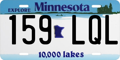 MN license plate 159LQL