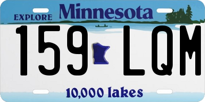 MN license plate 159LQM