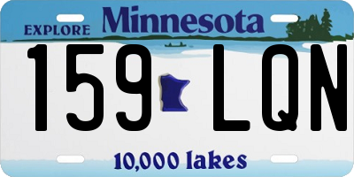 MN license plate 159LQN