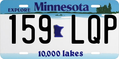 MN license plate 159LQP