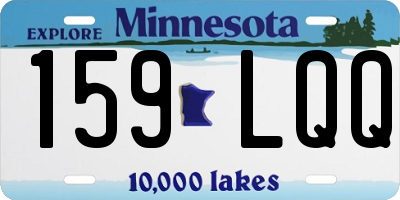 MN license plate 159LQQ