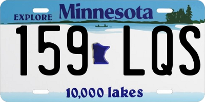 MN license plate 159LQS