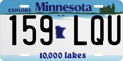 MN license plate 159LQU