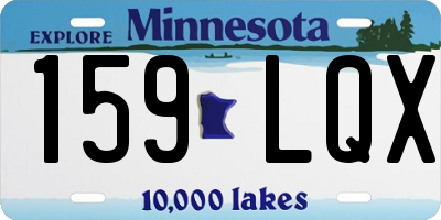 MN license plate 159LQX