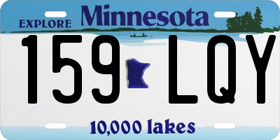 MN license plate 159LQY