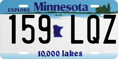 MN license plate 159LQZ