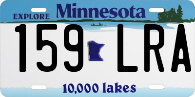 MN license plate 159LRA
