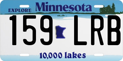 MN license plate 159LRB
