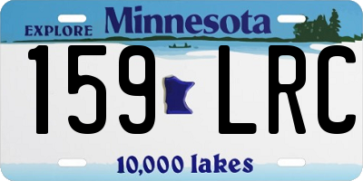 MN license plate 159LRC