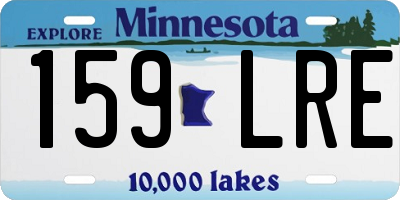 MN license plate 159LRE