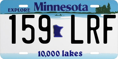 MN license plate 159LRF