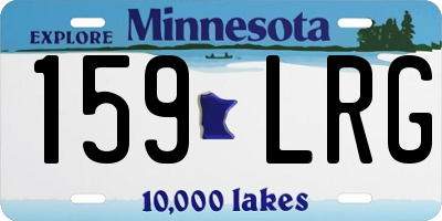 MN license plate 159LRG