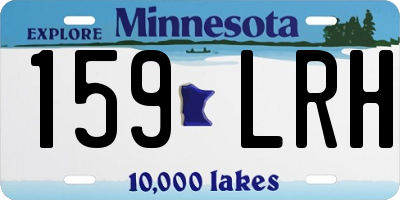 MN license plate 159LRH