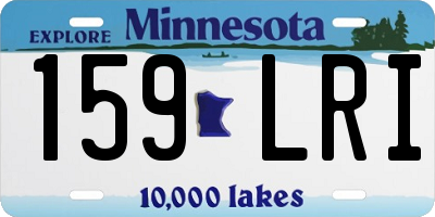 MN license plate 159LRI
