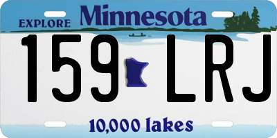 MN license plate 159LRJ