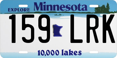 MN license plate 159LRK