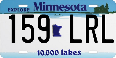 MN license plate 159LRL