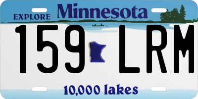 MN license plate 159LRM