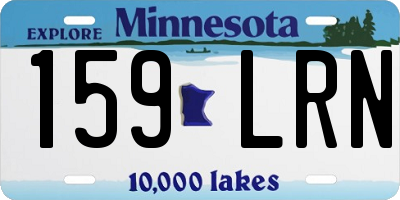 MN license plate 159LRN