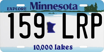 MN license plate 159LRP