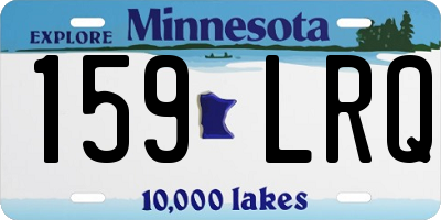MN license plate 159LRQ