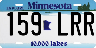MN license plate 159LRR