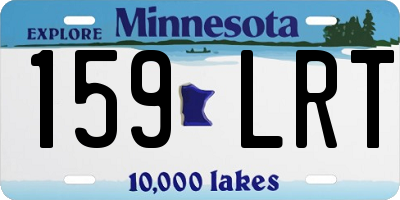 MN license plate 159LRT