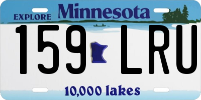 MN license plate 159LRU
