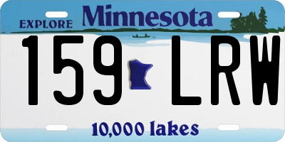 MN license plate 159LRW